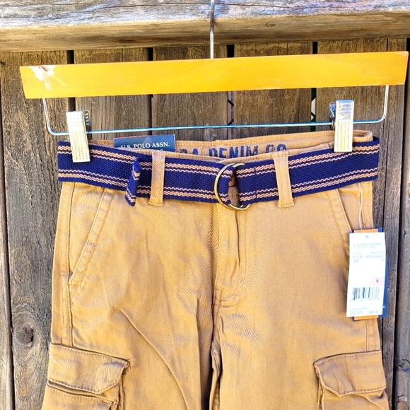 U.S.Polo Assn. Kinds Tan Cargo Shorts Boys Size 6 - Picture 11 of 16